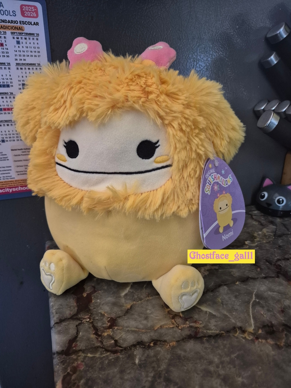 Squishmallows Nomi The Bigfoot With Flower Headband